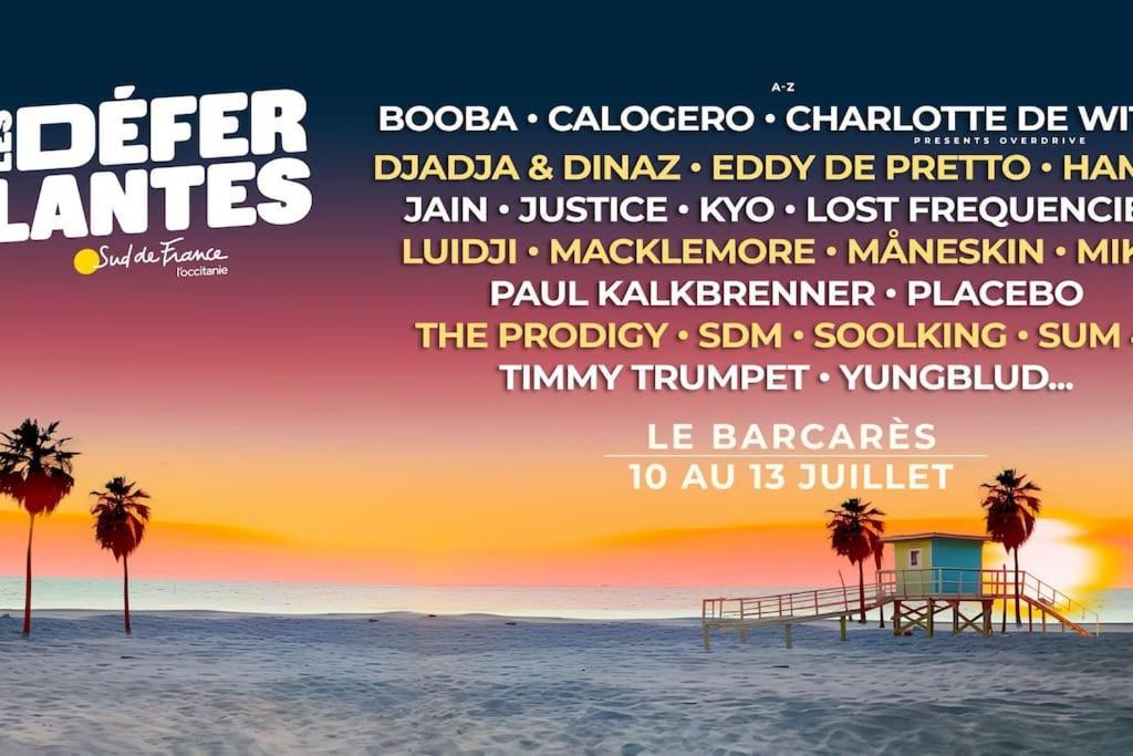 T2 Vue Mer Acces Direct Plage Le Barcares Bagian luar foto